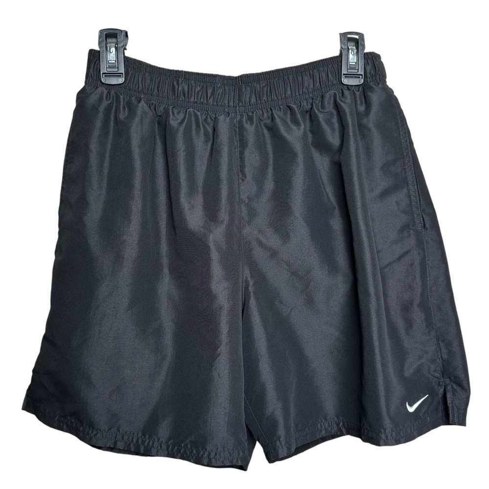 Nike Running Shorts Women's Large Pockets Black Lined Drawstring Outdoor Gym
